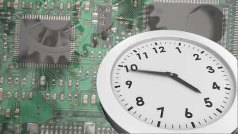 clock and motherboard