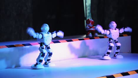 Toy robots. Robotic dance party. Science Festival