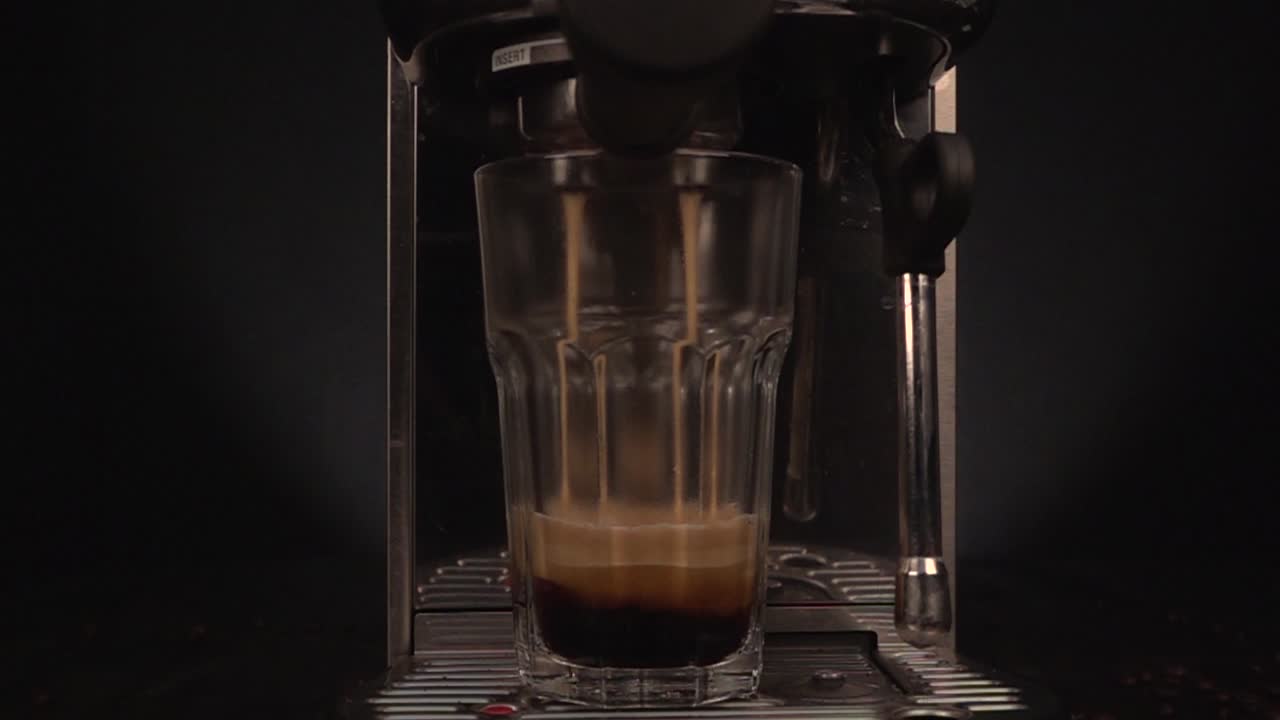 Espresso Coffee Machine Making Espresso