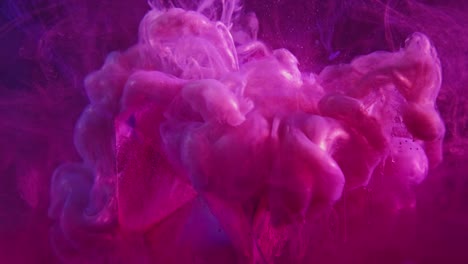 color fluid splash pink smoke cloud glass cube