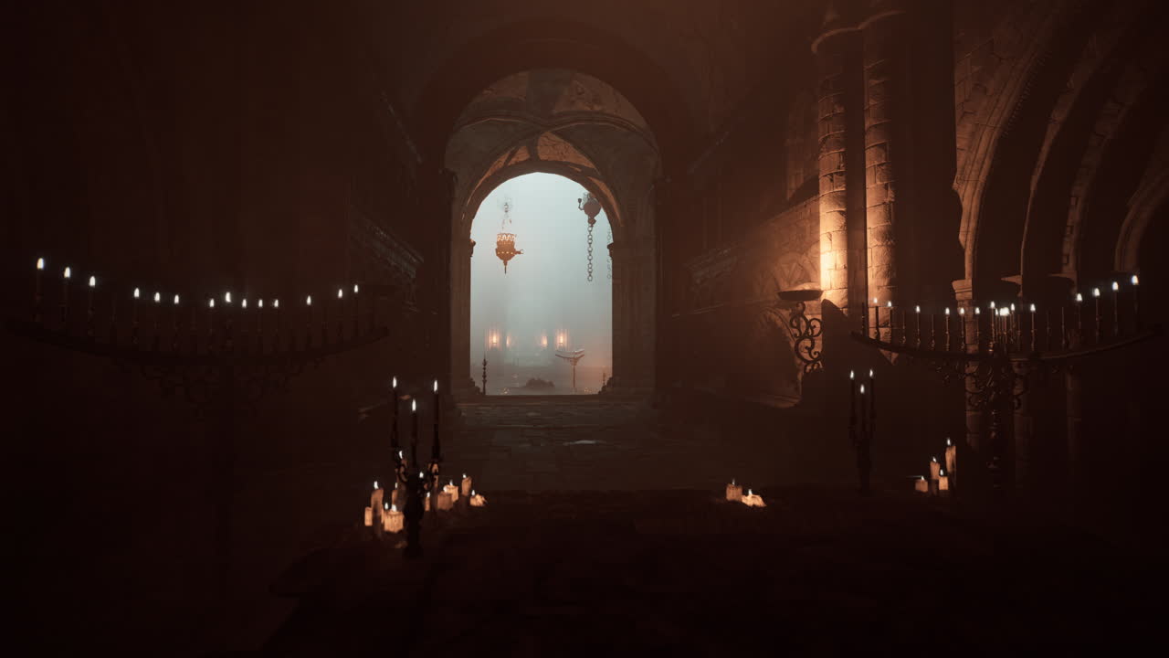 어고 신비로운 돌로 된 아치웨이