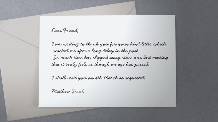 Animated Text Writing on Various Greeting Cards and Envelopes