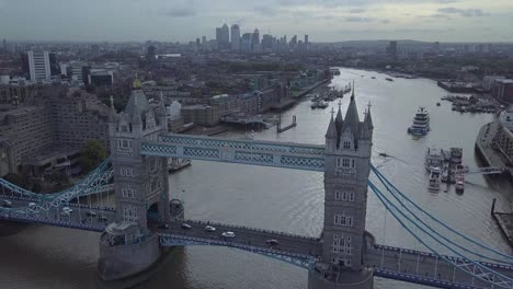 aerial view of tower bridge