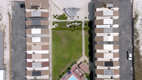 gulf shores, alabama skyline and beach with drone video overhead