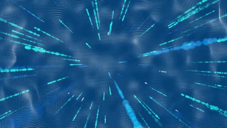 animation of blue lights over blue background
