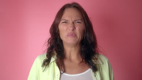 woman blowing smoke
