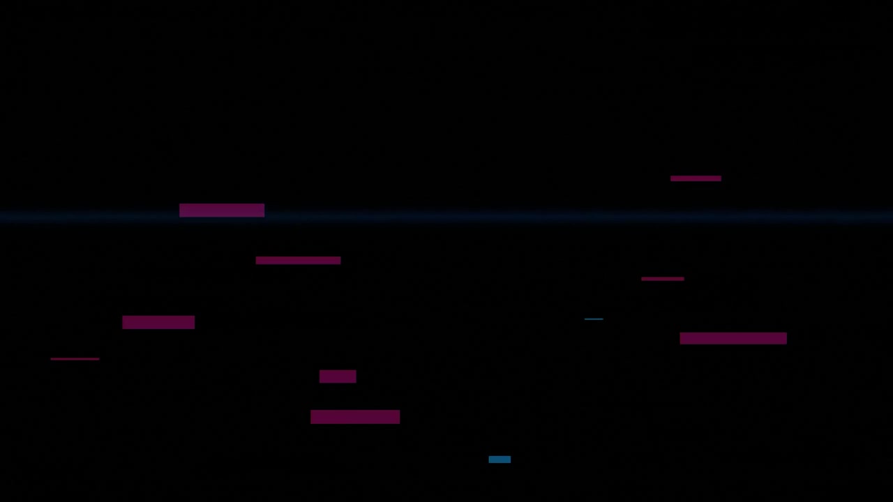 Abstract Digital Glitch Effect with Moving Geometric Bars