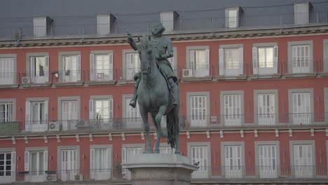 Statue in a City Plaza
