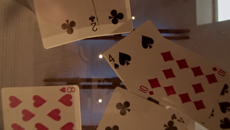 scattered playing cards