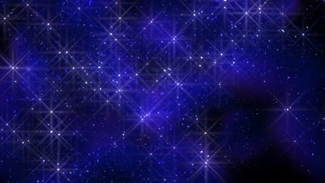 Bright-blue-stars-with-flash-effect-in-dark-galaxy-3