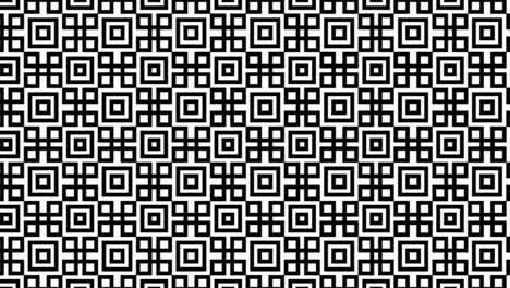 an elegant black and white geometric square tiles pattern mostly in the shade of black