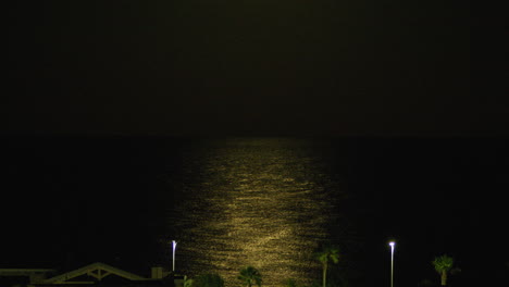 moonlit ocean at night