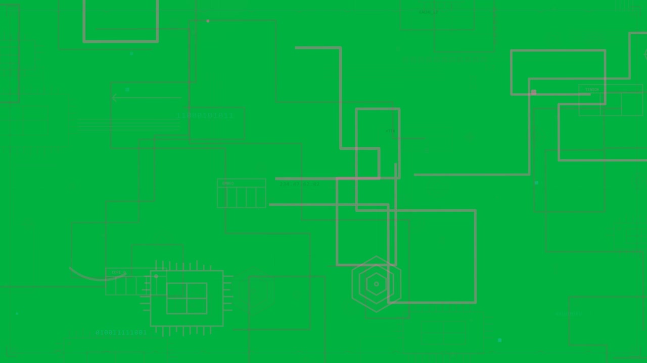 Ingrandimento su circuito tecnologico in crescita, dati ciano in movimento, nodi che pulsano su HUD trasparente per la mappatura.