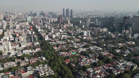 buildings, parks and houses, urban area in mexico