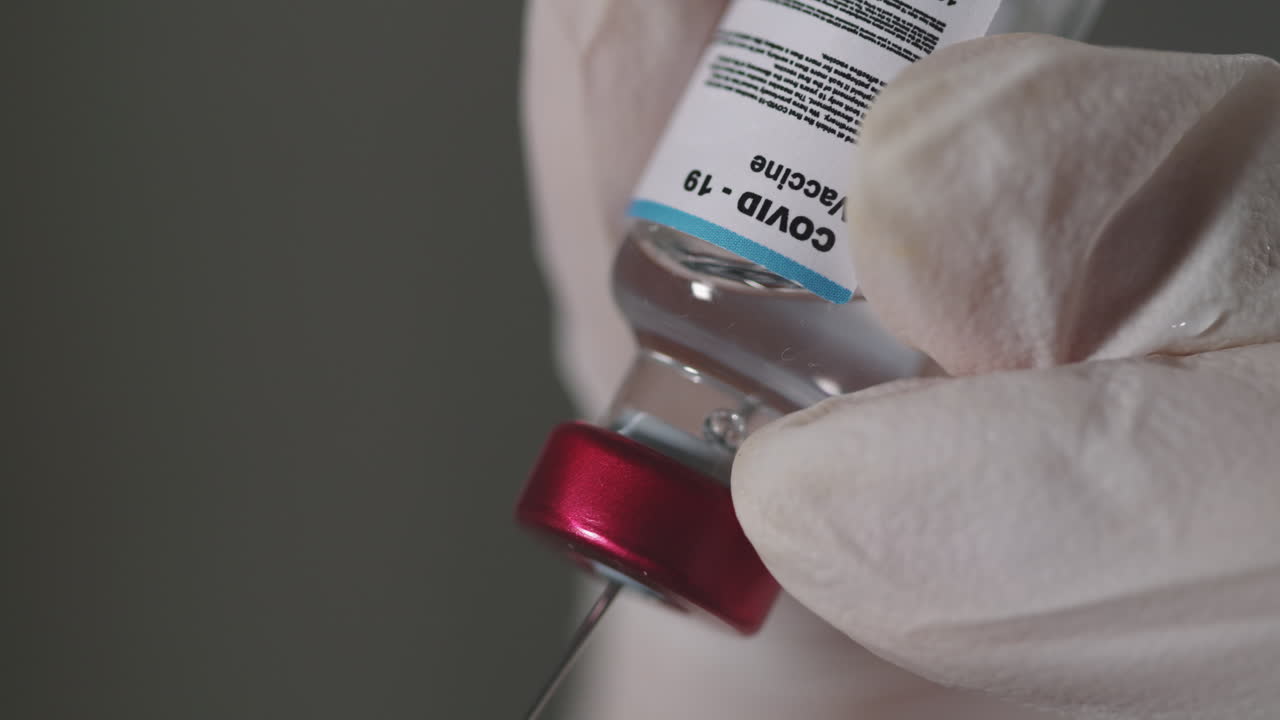 Bottle With Covid-19 Vaccine