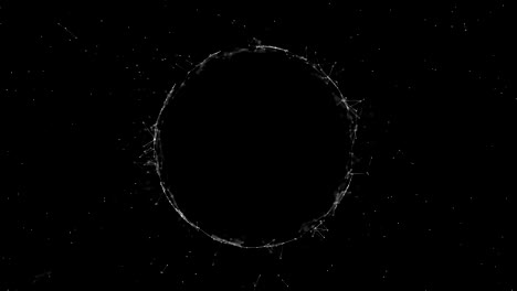 digital data tunnel, made of digital nodes and connection.