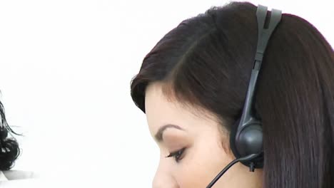 fly through of a busy call centre