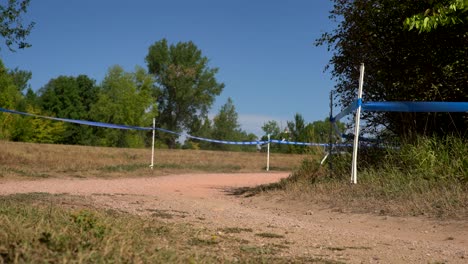 low angle view of bike racers