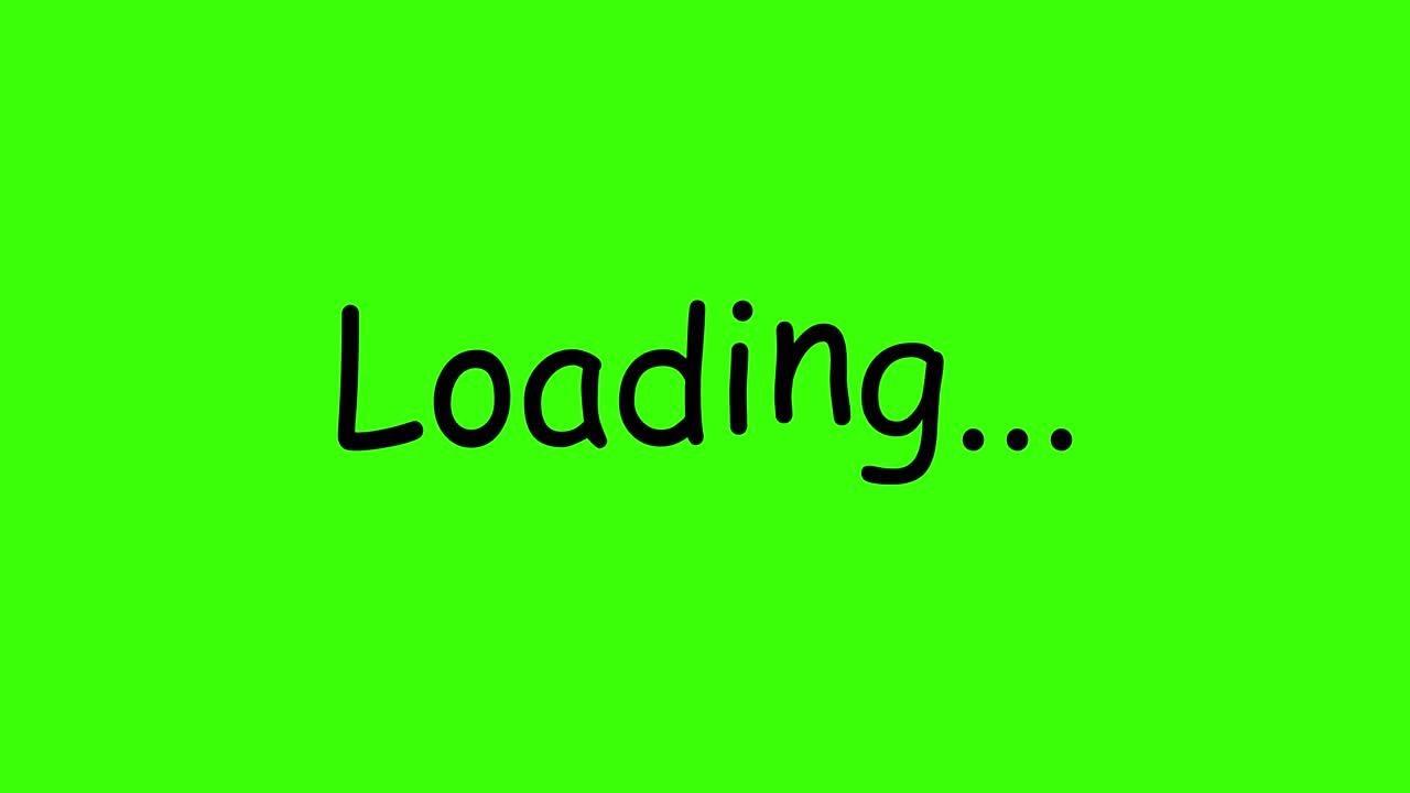 Animation of the word "loading". 4K. Alpha channel