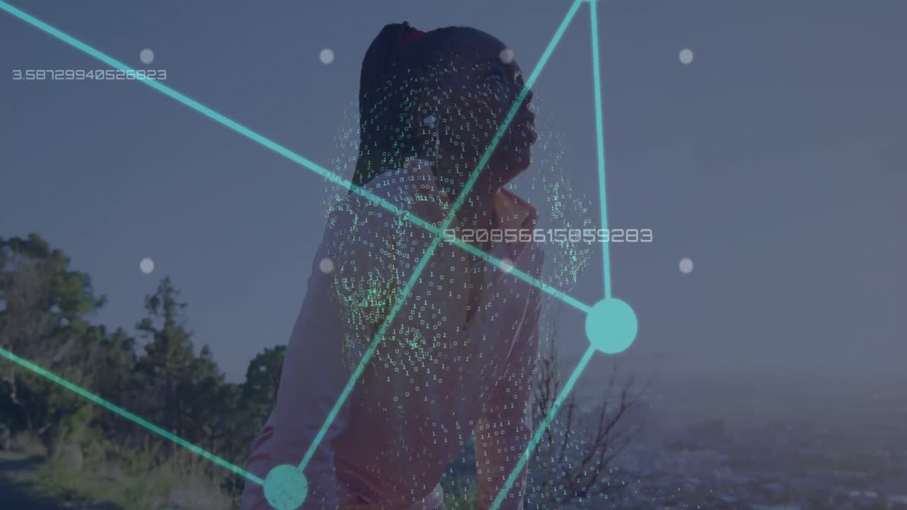 아프리카계 미국인 여성의 운동에 대한 연결 네트워크의 애니메이션