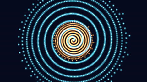 Esfera-Espiral-Futurista-Con-Brillos-De-Neón-Y-Líneas-En-Galaxia-Negra