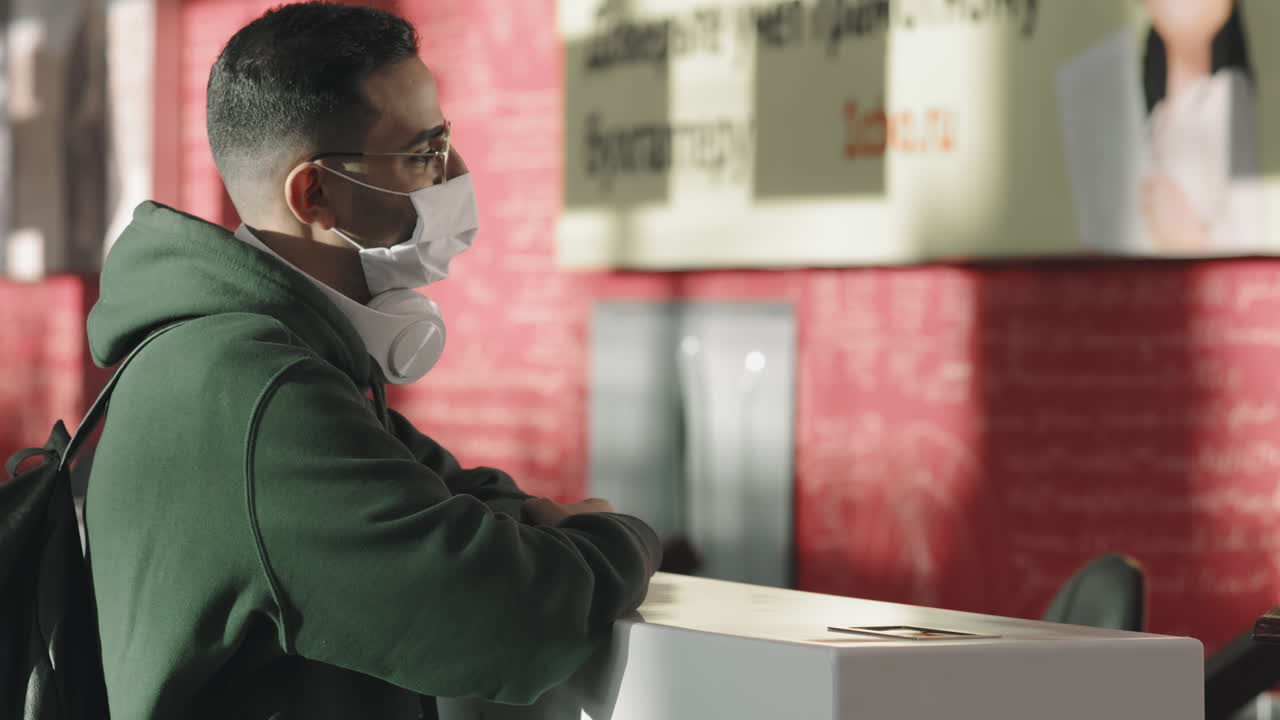 Middle-Eastern Passenger At Check-In