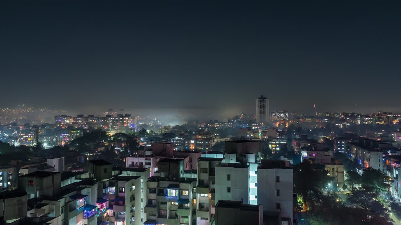 Fire Cracker Time lapse during the Festival Of Diwali in India