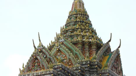 intricate temple design in bangkok, thailand