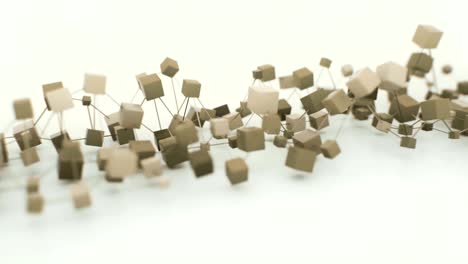 el concepto de cadena de bloques abstracto de 4k.