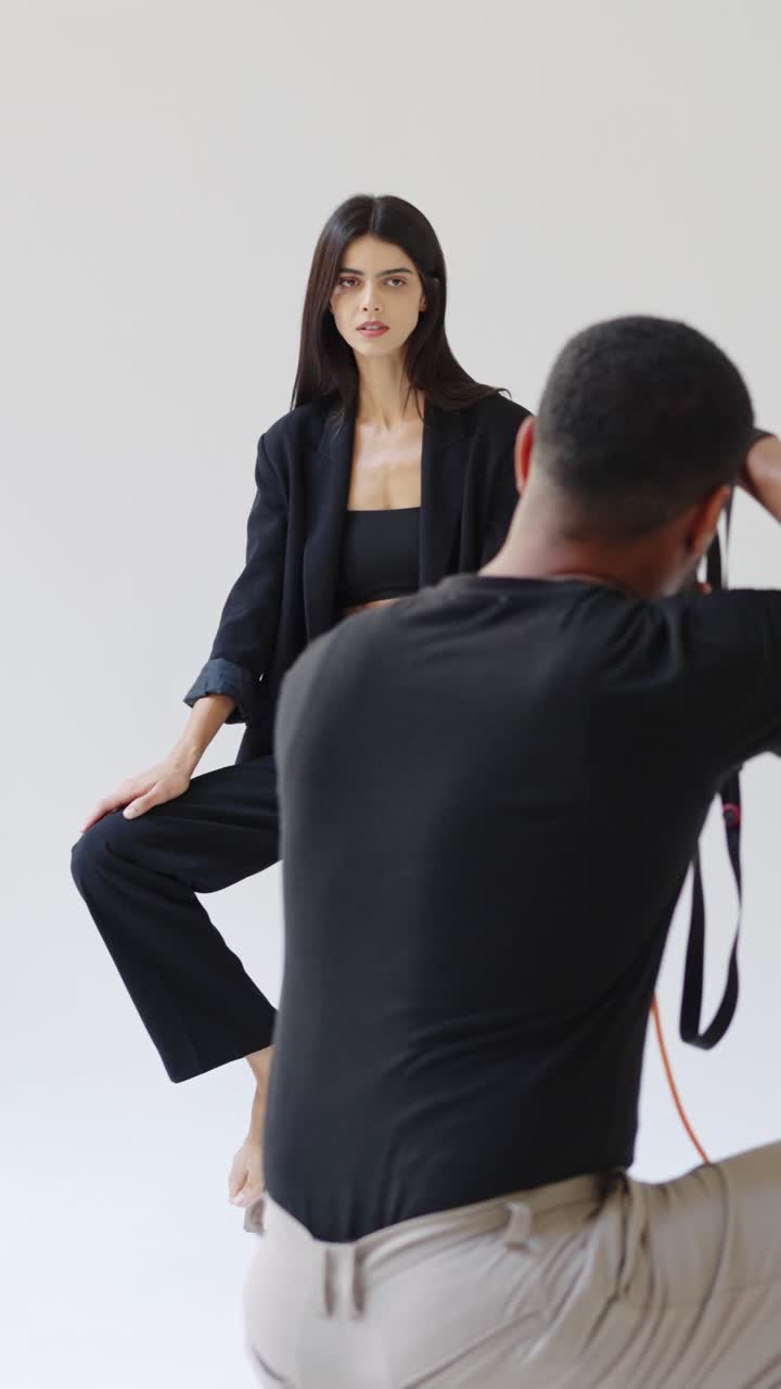 Servizio fotografico di moda in studio