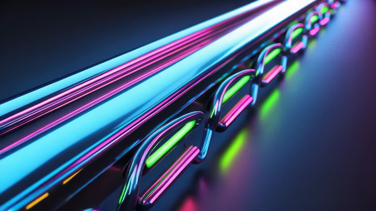 Levende neon abstrakt design