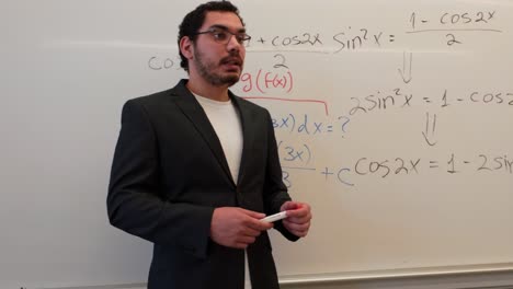 young speaker presenting a technical subject