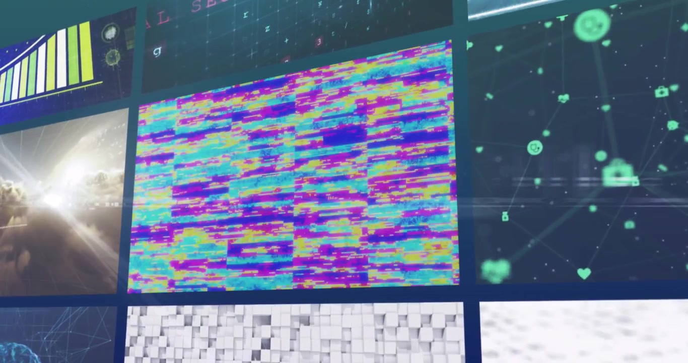 Digital animation of statistics against multiple social media icons on caucasian male digital tablet