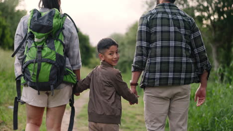 family hiking trip