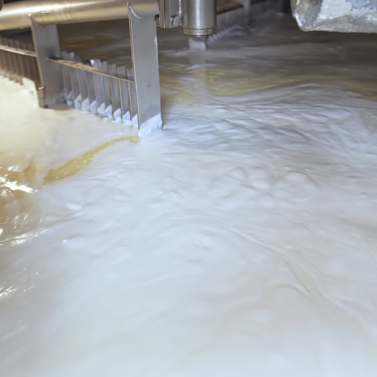 Food modern organic industry process. Milk producing factory manufacturing