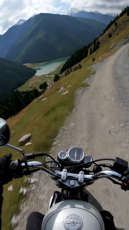 motorcycle adventure through mountainous terrain