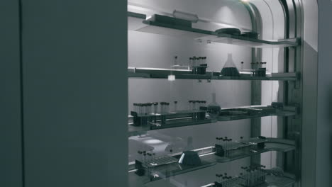 modern storage unit displaying scientific equipment in a laboratory setting
