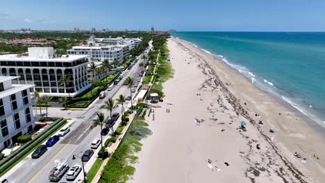 palm beach florida empujó lentamente en el aire