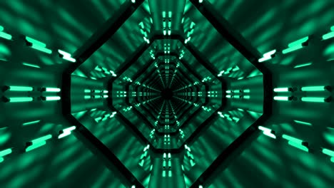 Technological Looped Abstract Background Tunnel