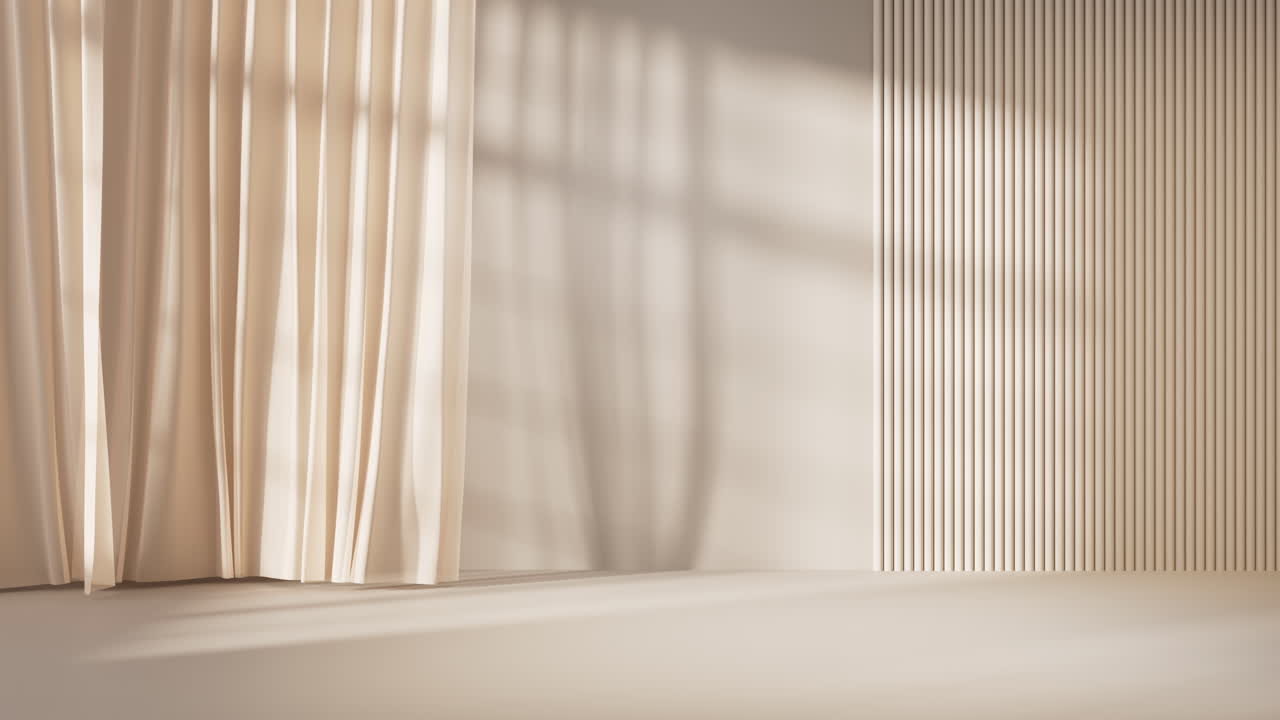 추상적인 기하학 내부 배경, 3d 렌더링