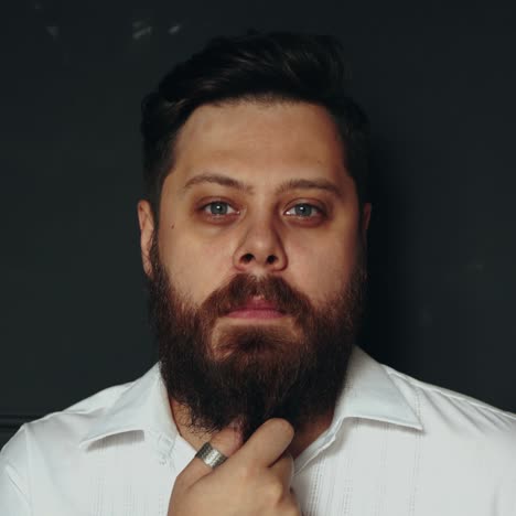 gentleman posing in studio