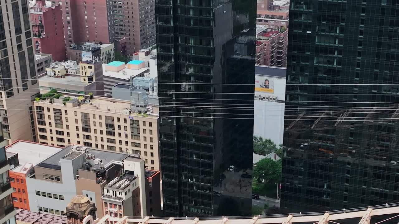 Stunning aerial view of New York City showcasing urban architecture