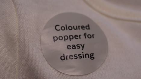 coloured popper for easy dressing, united kingdom