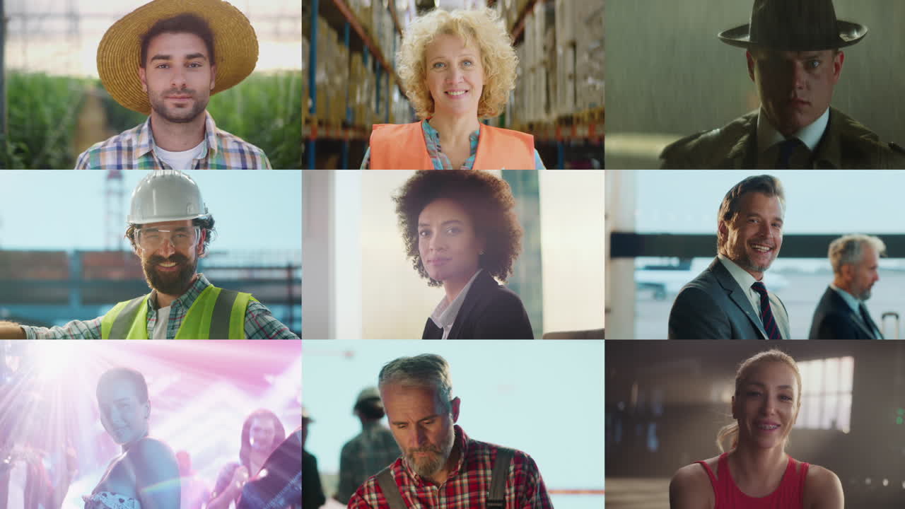 Diverse Occupations Collage