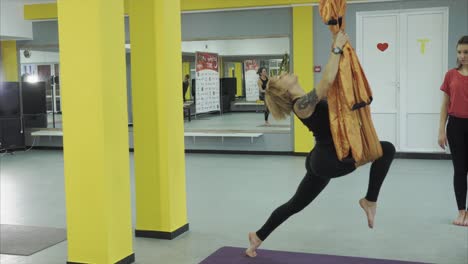 aerial yoga class