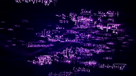mathematic code numbers, animation, rendering, background, loop