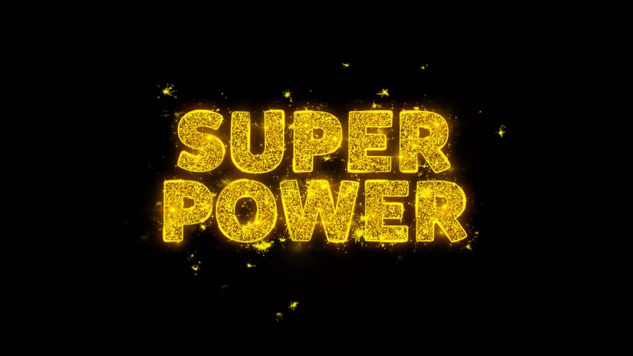 Super Power Sparkling Text Effect