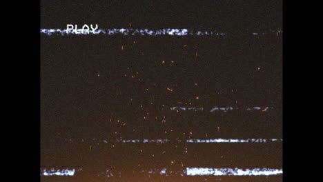 animation of interference and sparks on black background