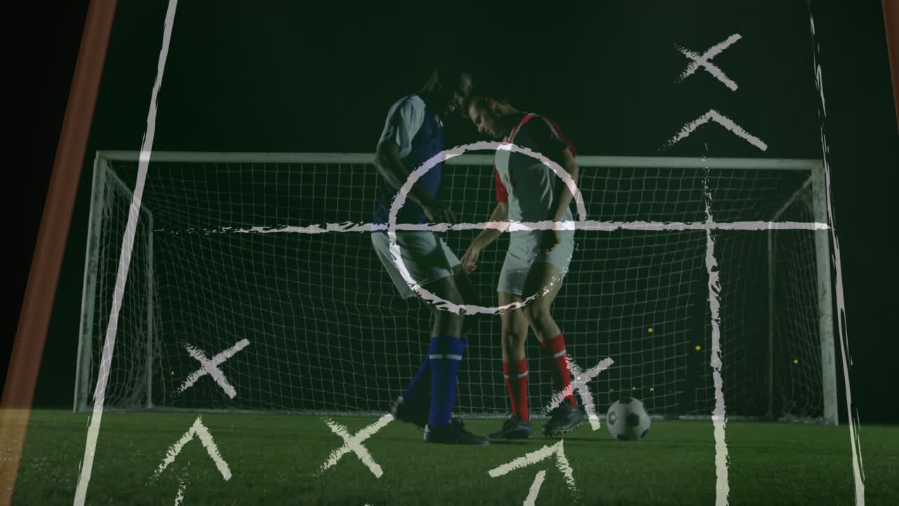 녹색 배경 위에 게임 계획의 그림의 애니메이션