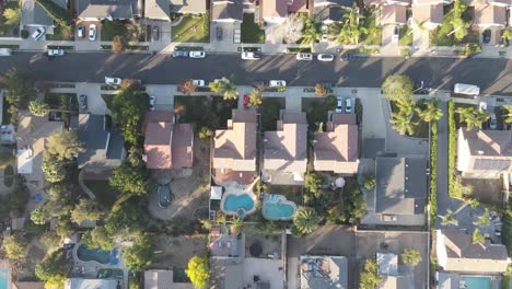 vista aérea del barrio urbano residencial